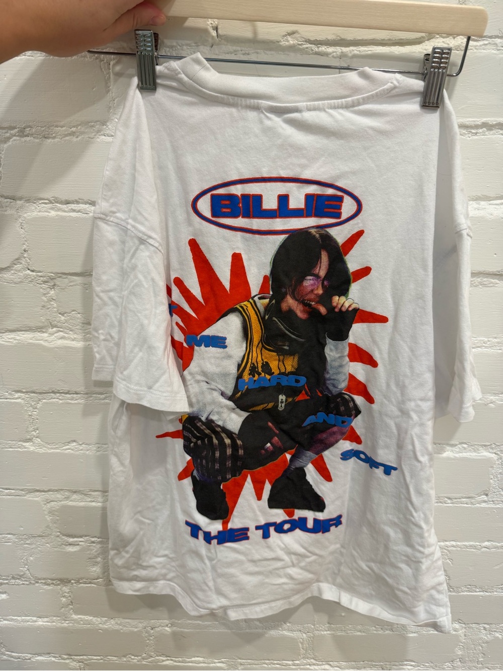 Band Tee- Billie Eilish - Medium / White Graphic T-Shirt - Tour Design